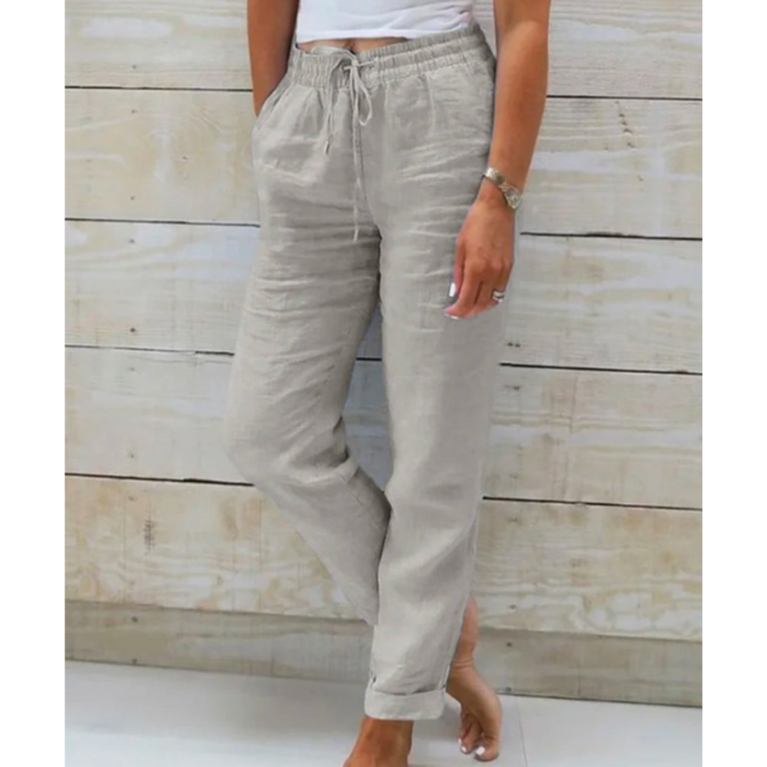 womens-casual-linen-blend-pants-with-drawstring-waist-and-cuffed-hem-3