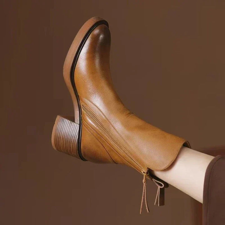 womens-casual-synthetic-ankle-boots-with-side-zipper-and-block-heel-2