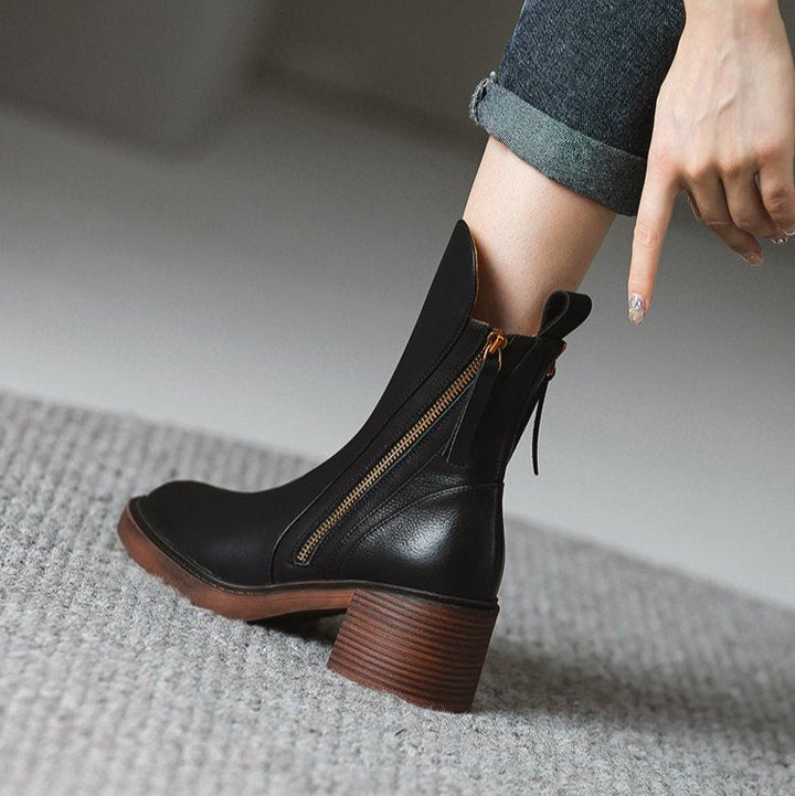 womens-casual-synthetic-ankle-boots-with-side-zipper-and-block-heel-7