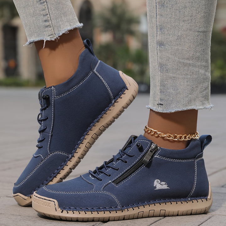 womens-casual-synthetic-sneakers-with-side-zipper-and-lace-up-13
