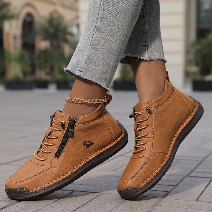 womens-casual-synthetic-sneakers-with-side-zipper-and-lace-up-16