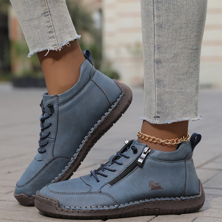 womens-casual-synthetic-sneakers-with-side-zipper-and-lace-up-7