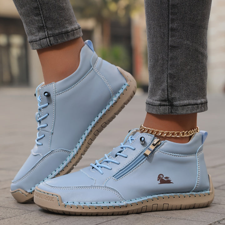 womens-casual-synthetic-sneakers-with-side-zipper-and-lace-up-8