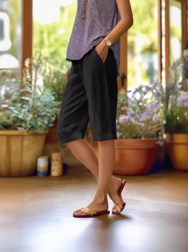 womens-casual-woven-bermuda-shorts-with-drawstring-waist-and-pockets-5