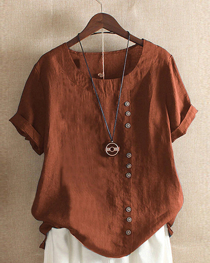 womens-casual-woven-blouse-with-side-buttons-and-cuffed-sleeves-3