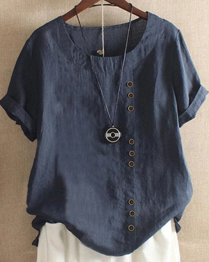 womens-casual-woven-blouse-with-side-buttons-and-cuffed-sleeves-4