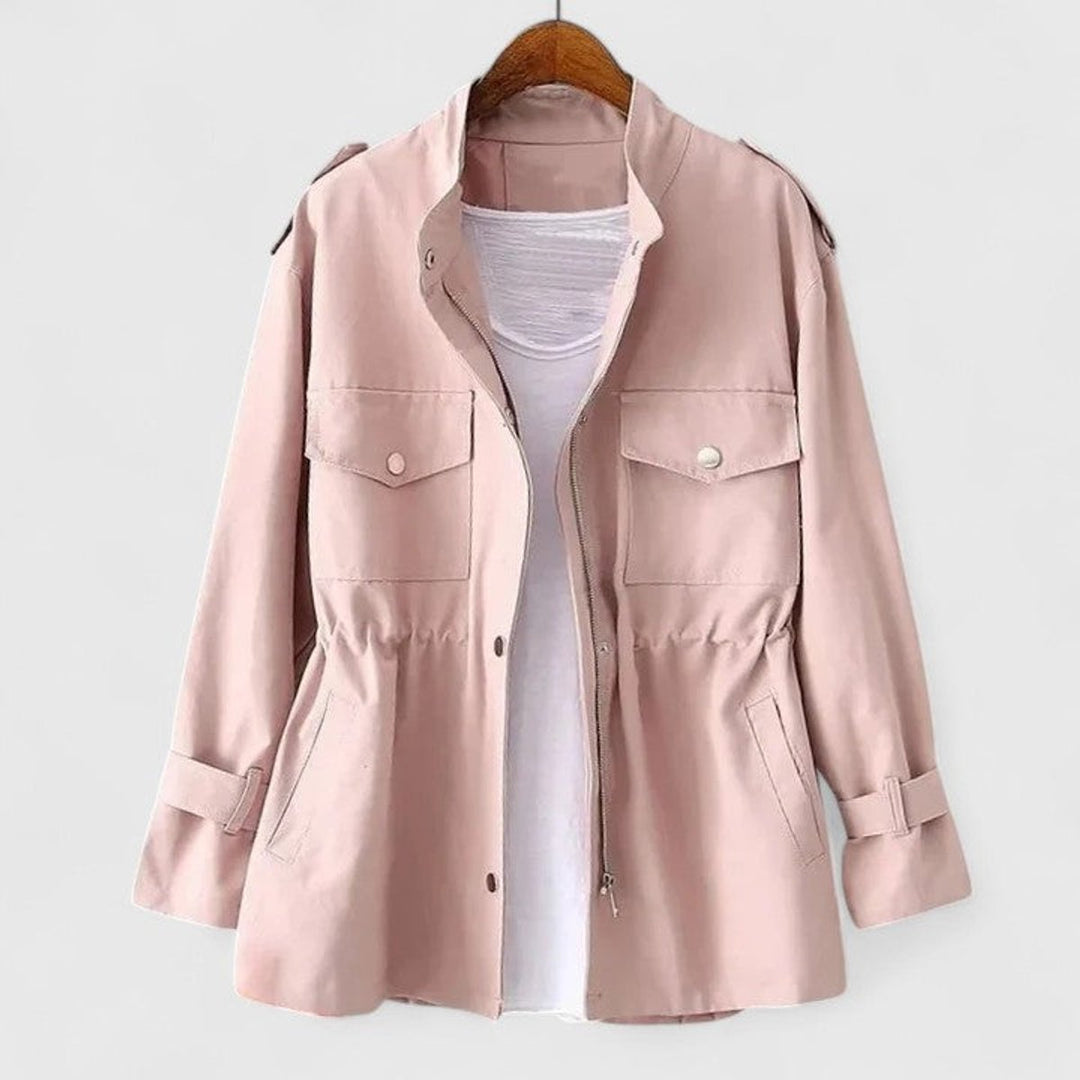 Prune | Women's Utility Jacket with Drawstring Waist and Snap Pockets