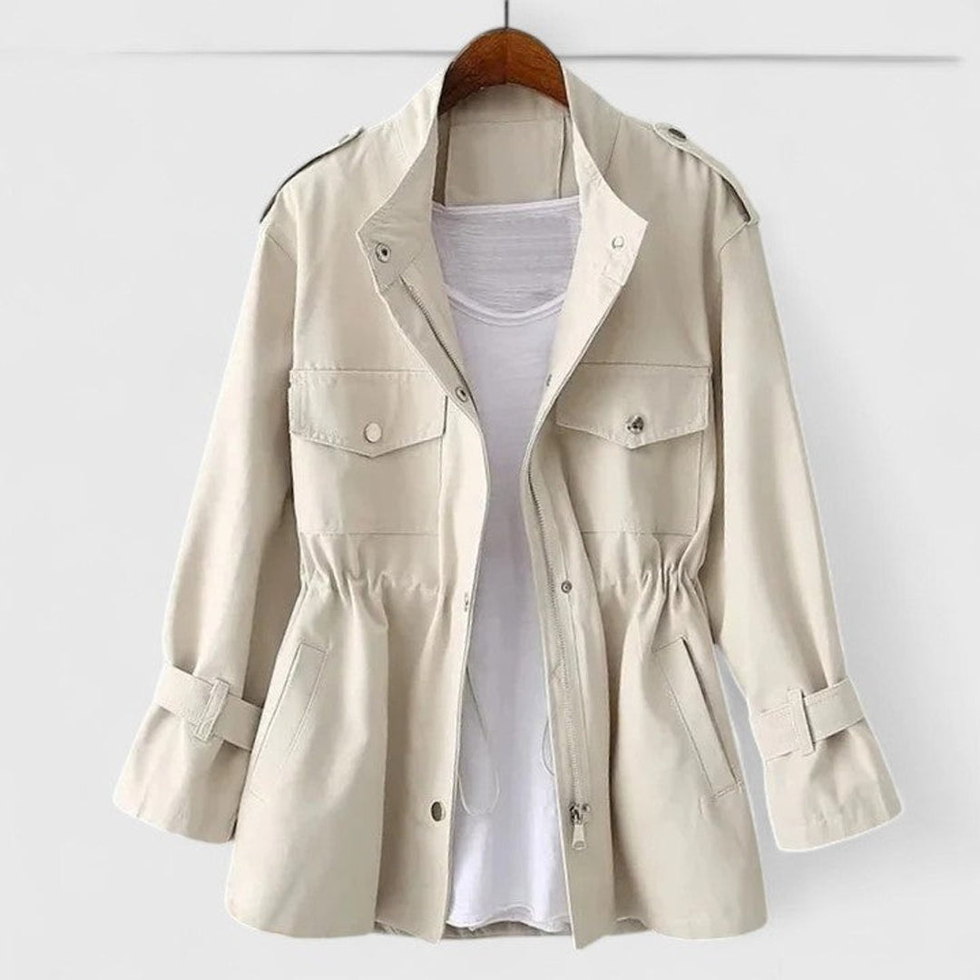 Prune | Women's Utility Jacket with Drawstring Waist and Snap Pockets