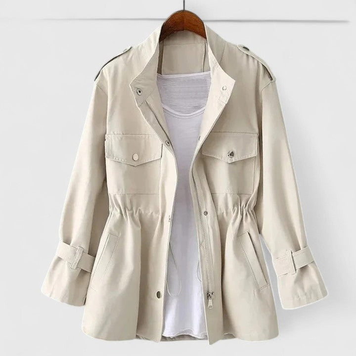Prune | Women's Utility Jacket with Drawstring Waist and Snap Pockets