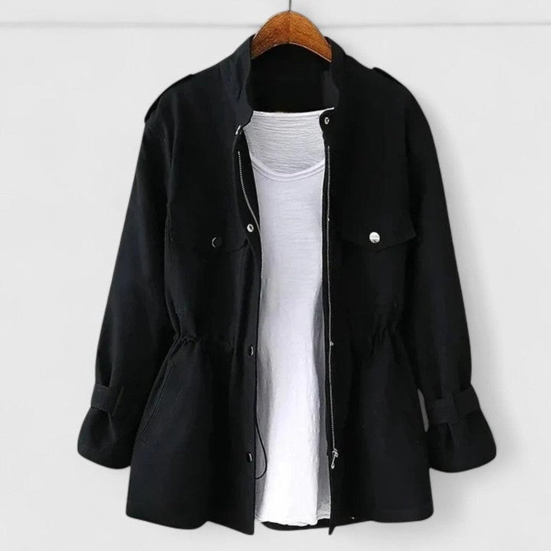 Prune | Women's Utility Jacket with Drawstring Waist and Snap Pockets