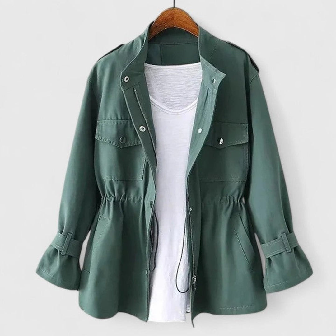 Prune | Women's Utility Jacket with Drawstring Waist and Snap Pockets