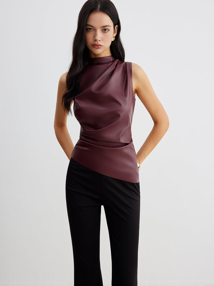 womens-coated-knit-top-with-high-neck-and-draped-front-2