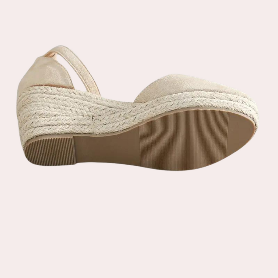 womens-dressy-canvas-wedge-heels-with-buckle-strap-and-closed-toe-3