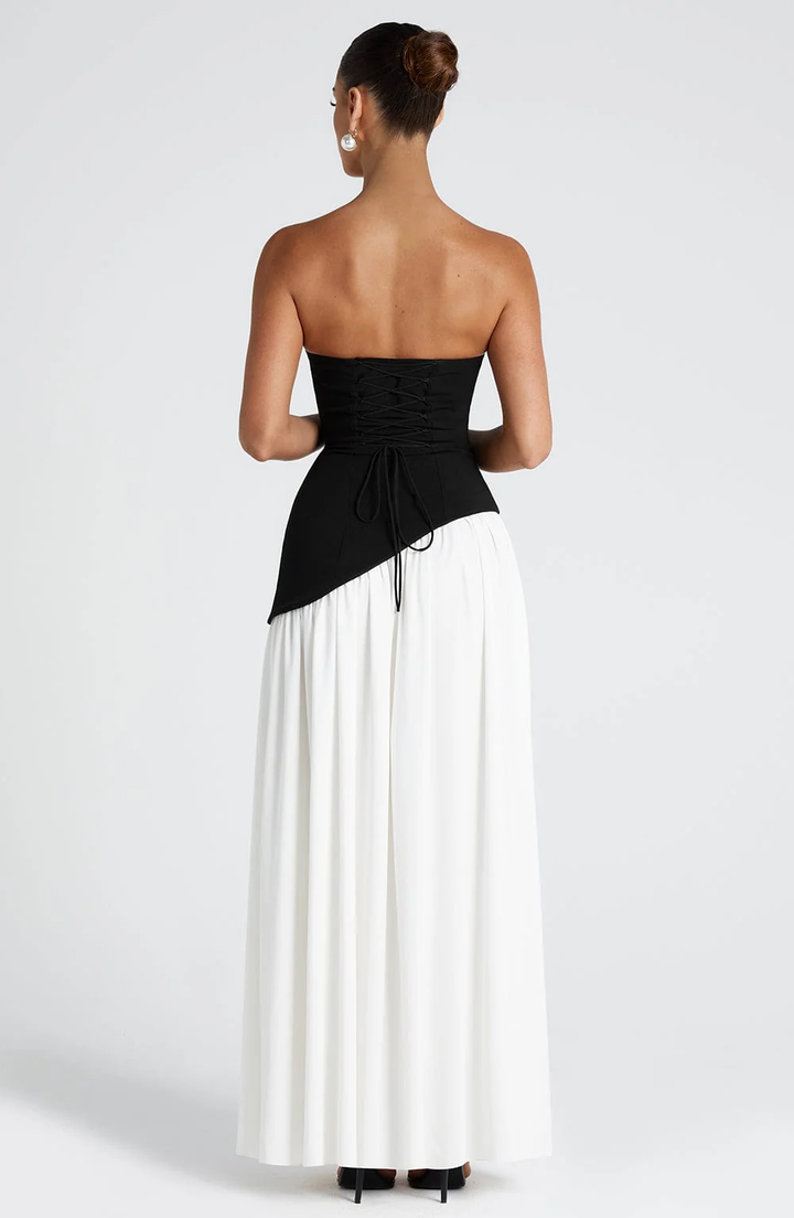 womens-evening-woven-maxi-dress-with-side-slit-and-scarf-12