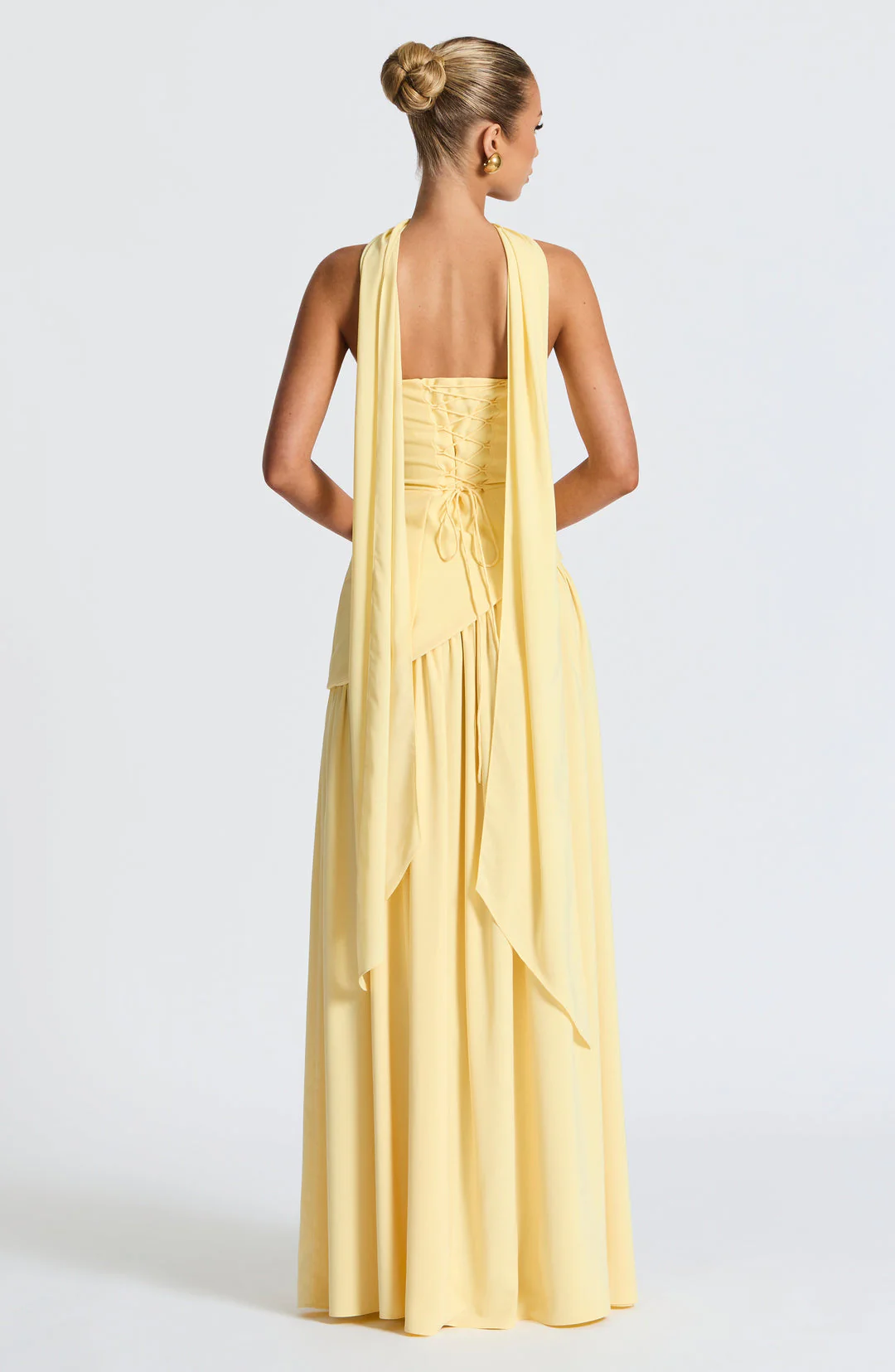 womens-evening-woven-maxi-dress-with-side-slit-and-scarf-3