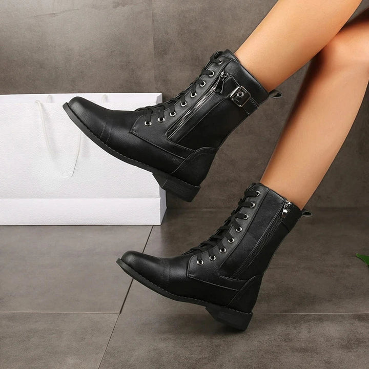 womens-faux-ankle-boots-with-lace-up-and-side-zipper-3