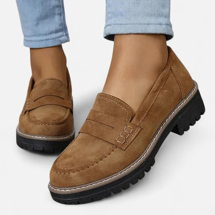 womens-faux-suede-loafers-with-moc-toe-and-lug-sole-4