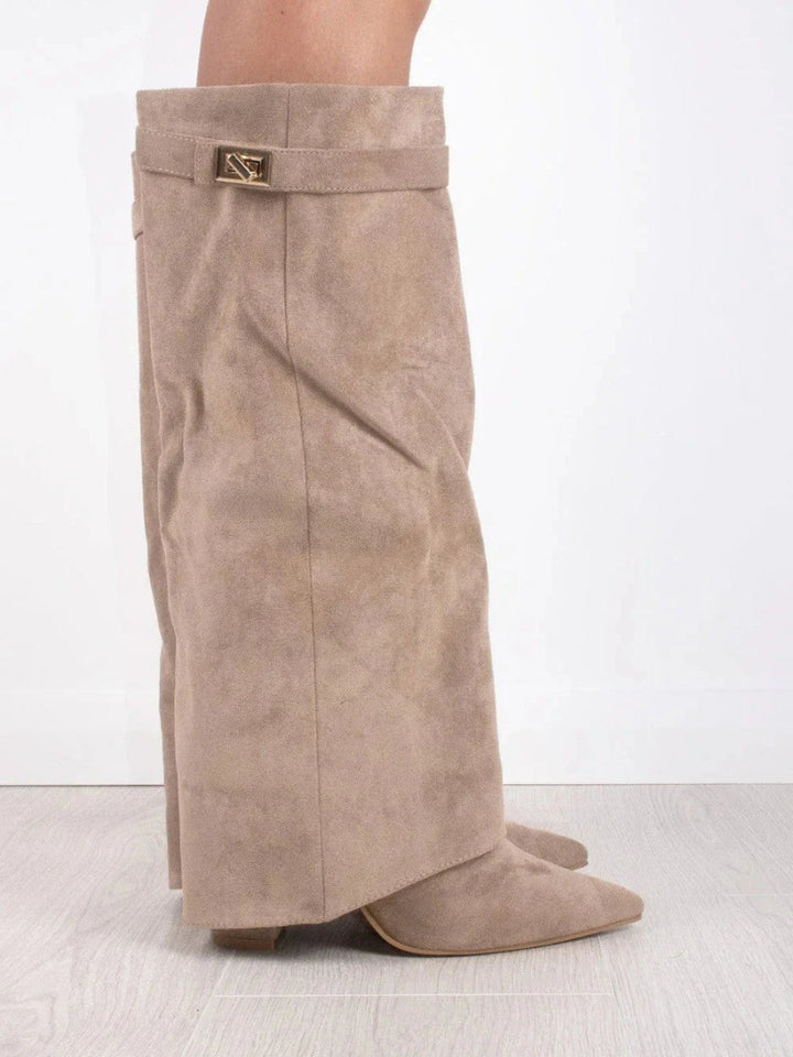 womens-faux-thigh-high-boots-with-buckle-and-side-zipper-9