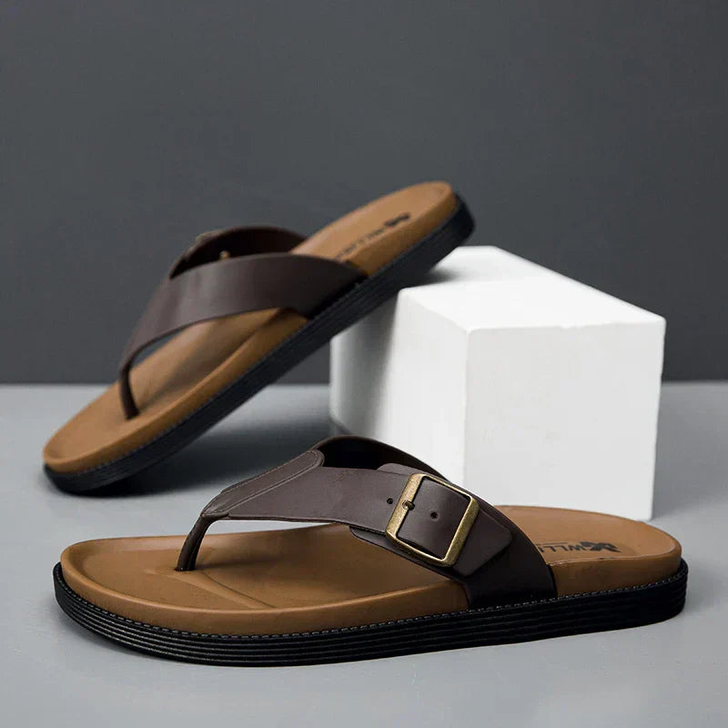 womens-faux-thong-sandals-with-buckle-strap-and-flat-sole-1