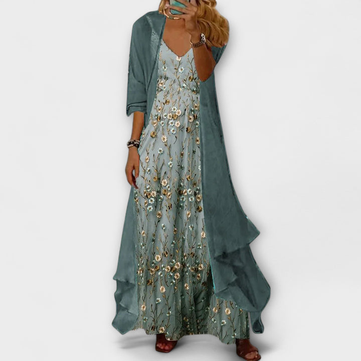 womens-floral-print-woven-maxi-dress-with-open-front-jacket-1