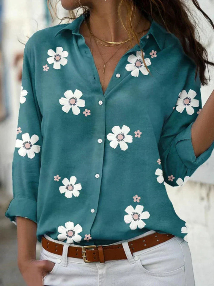 womens-floral-woven-blouse-with-button-front-and-roll-tab-sleeves-4