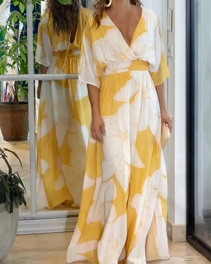 womens-floral-woven-maxi-dress-with-v-neck-and-smocked-waist-1
