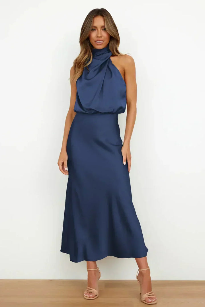 womens-formal-satin-midi-dress-with-halter-neck-and-draped-bodice-11