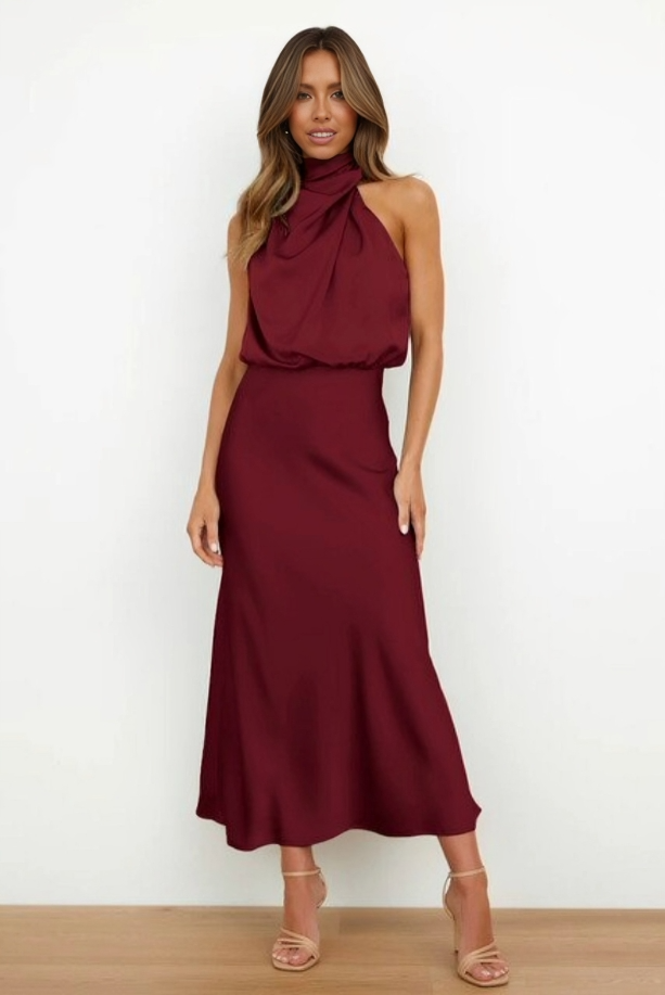 womens-formal-satin-midi-dress-with-halter-neck-and-draped-bodice-17