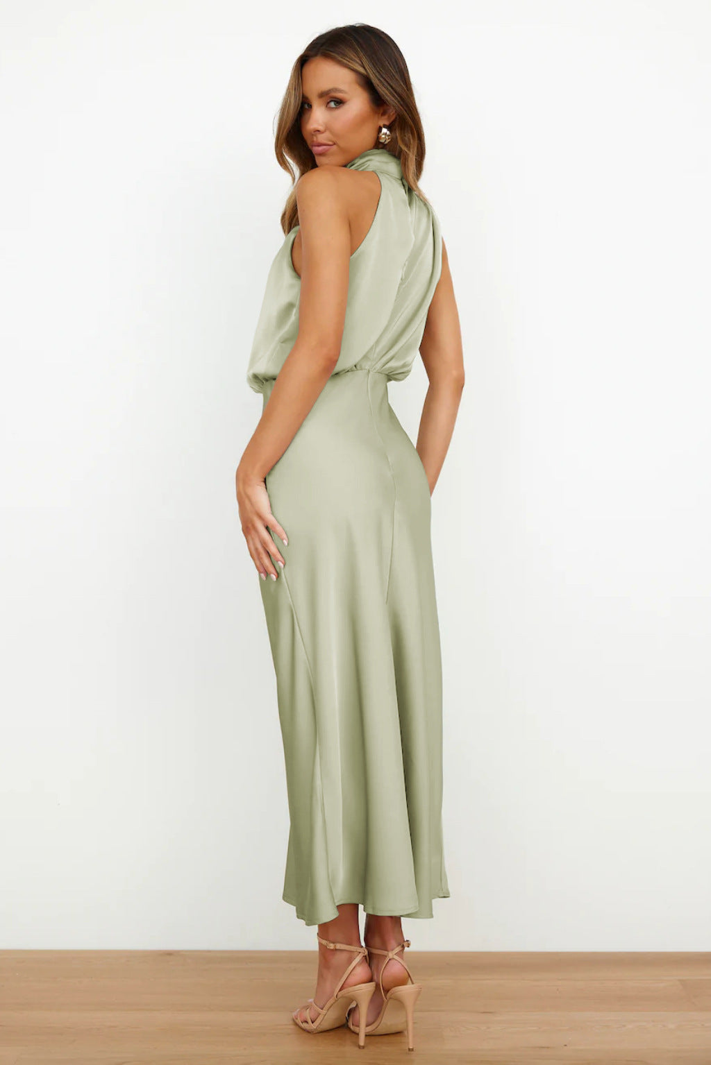 womens-formal-satin-midi-dress-with-halter-neck-and-draped-bodice-3