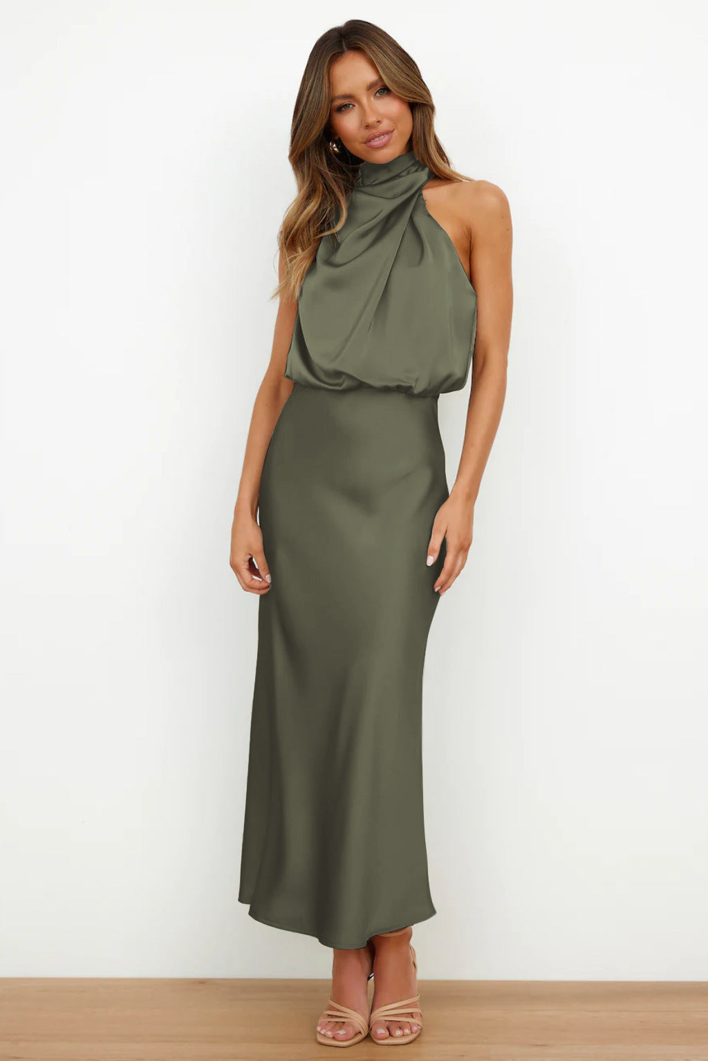 womens-formal-satin-midi-dress-with-halter-neck-and-draped-bodice-8