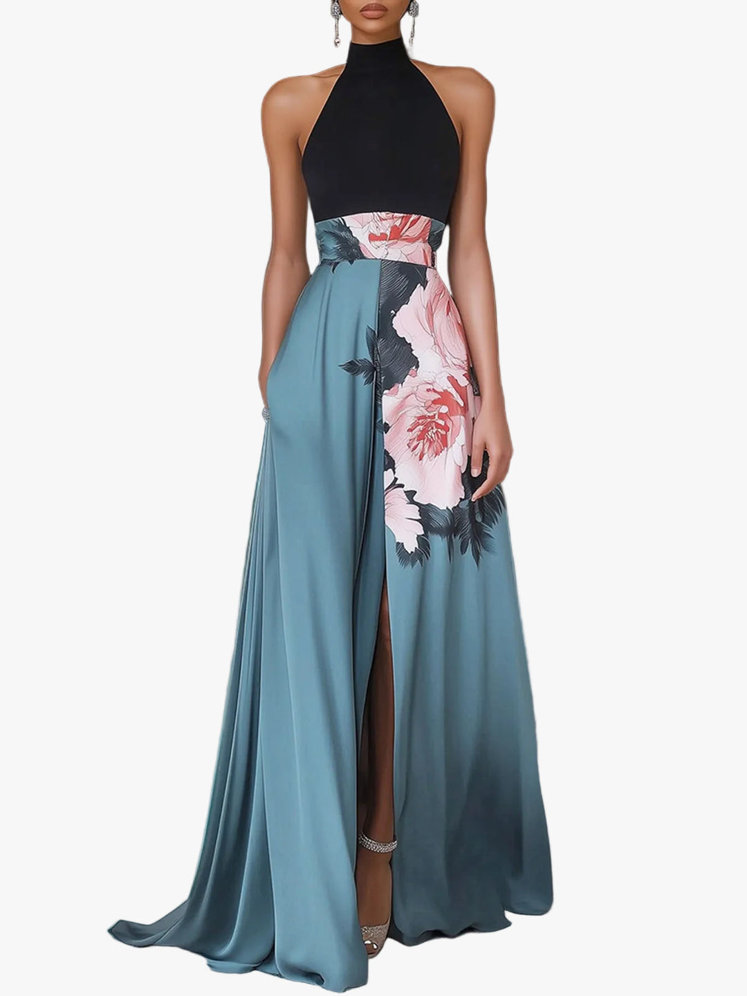 womens-formal-woven-maxi-dress-with-halter-neck-and-front-slit-1
