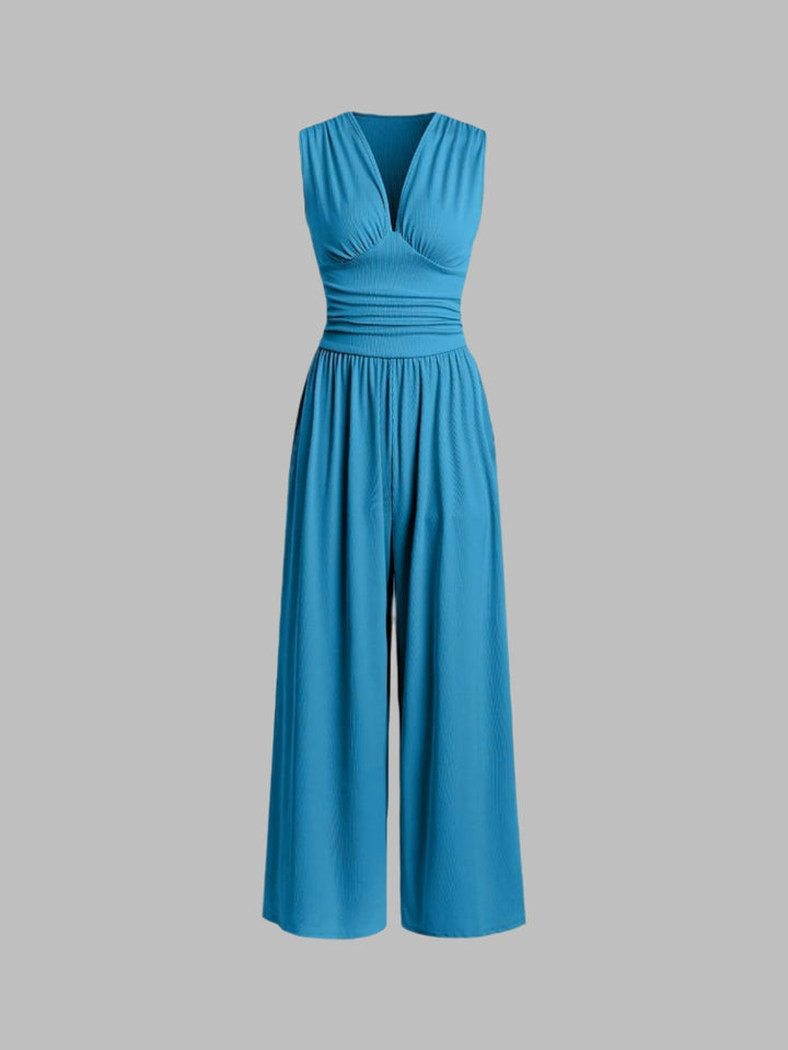 womens-knit-jumpsuit-with-v-neck-and-ruched-waist-7