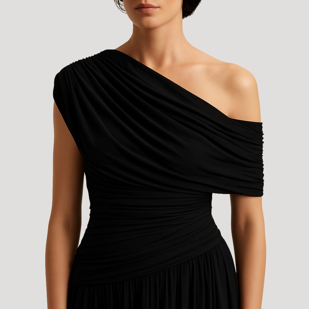 womens-knit-maxi-dress-with-one-shoulder-neckline-and-ruching-4