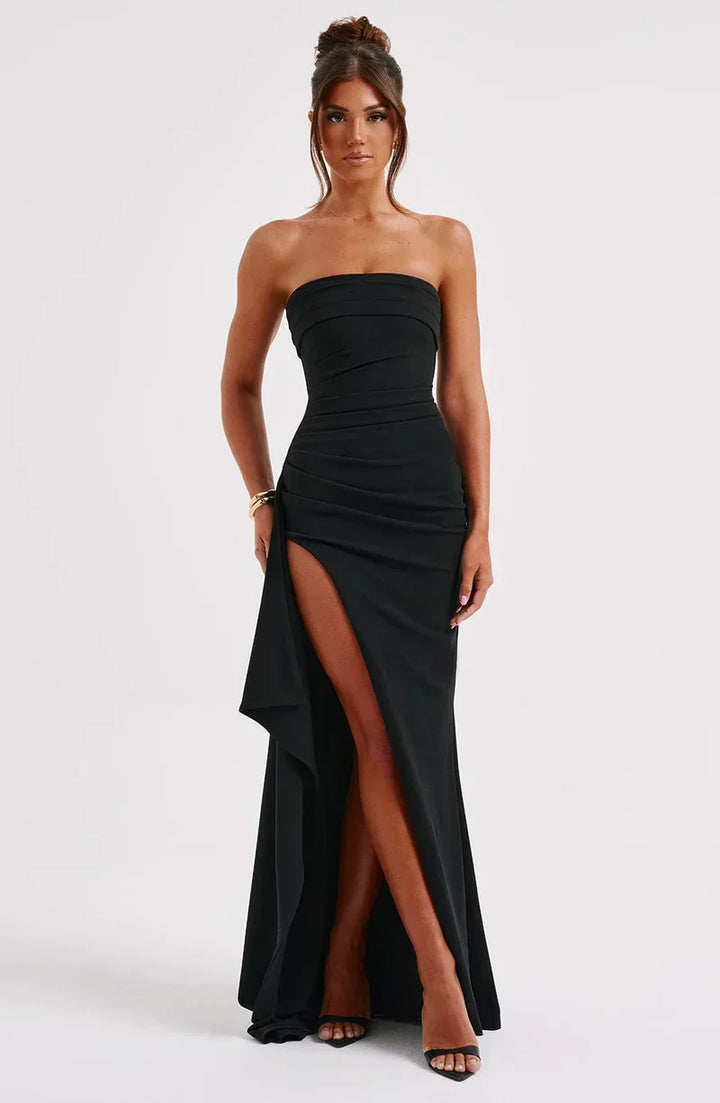 womens-knit-maxi-dress-with-strapless-neckline-and-side-slit-4