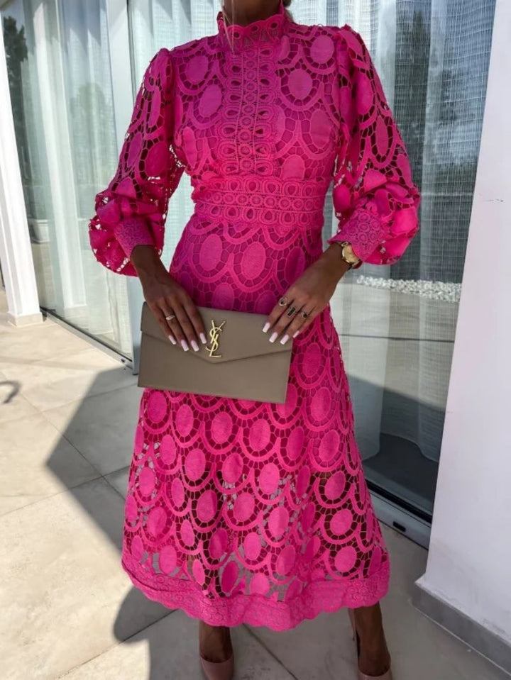 womens-lace-midi-dress-with-long-sleeves-and-mock-neck-4