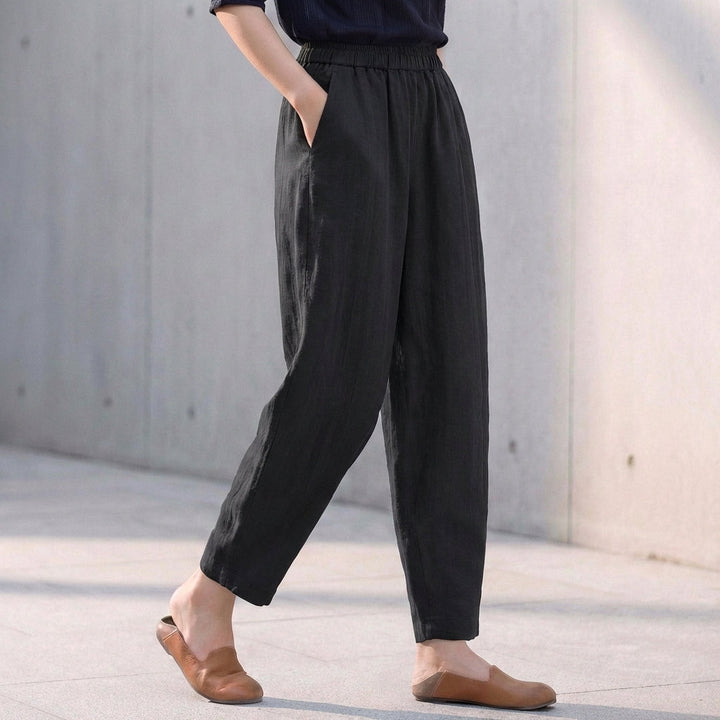 womens-linen-blend-pants-with-elastic-waist-and-side-pockets-7