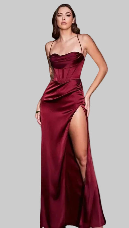 womens-maxi-dress-with-draped-neckline-and-high-side-slit-1