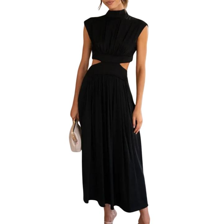 womens-maxi-dress-with-high-neck-and-waist-cutouts-1