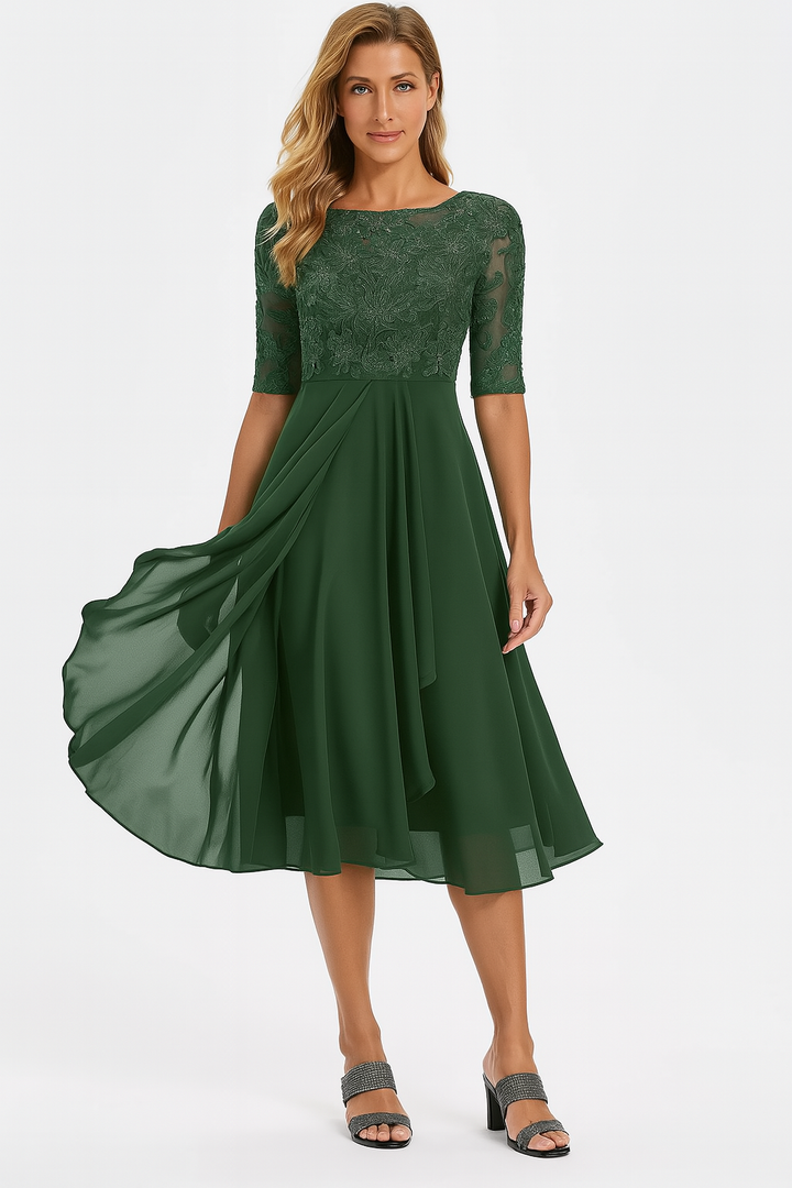womens-midi-dress-with-floral-lace-bodice-and-sheer-sleeves-3