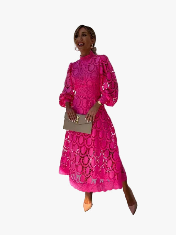 womens-midi-dress-with-lace-overlay-and-high-neckline-1