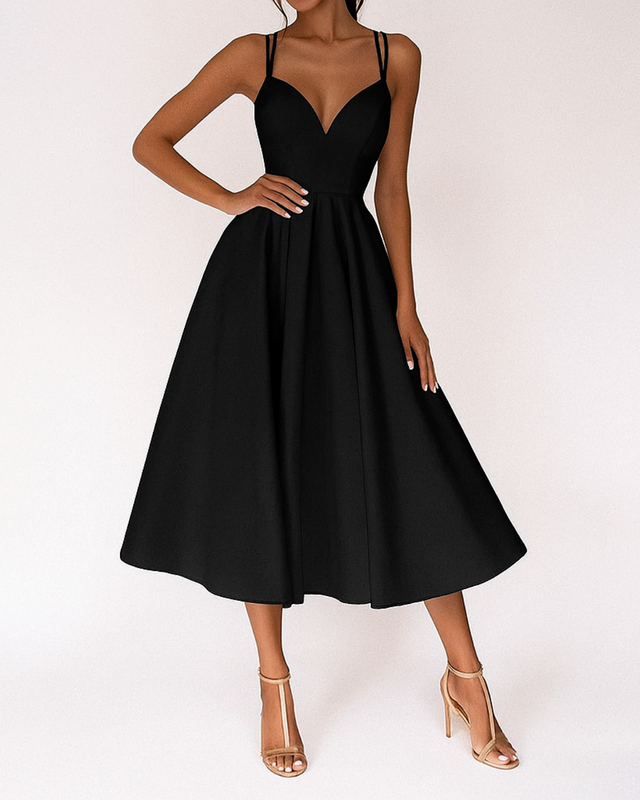 womens-midi-dress-with-sweetheart-neckline-and-strappy-back-3