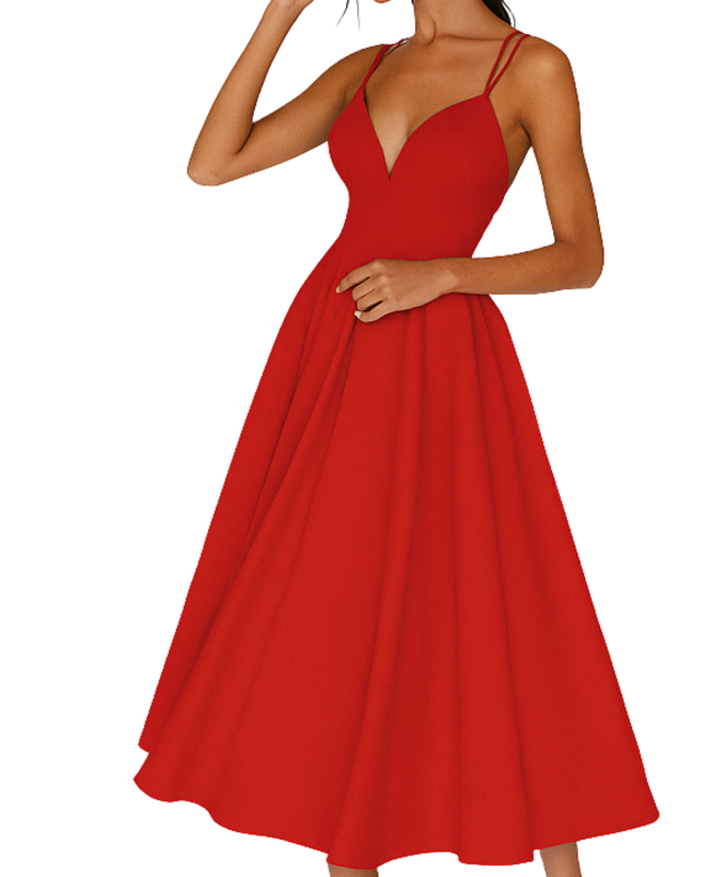 womens-midi-dress-with-sweetheart-neckline-and-strappy-back-4