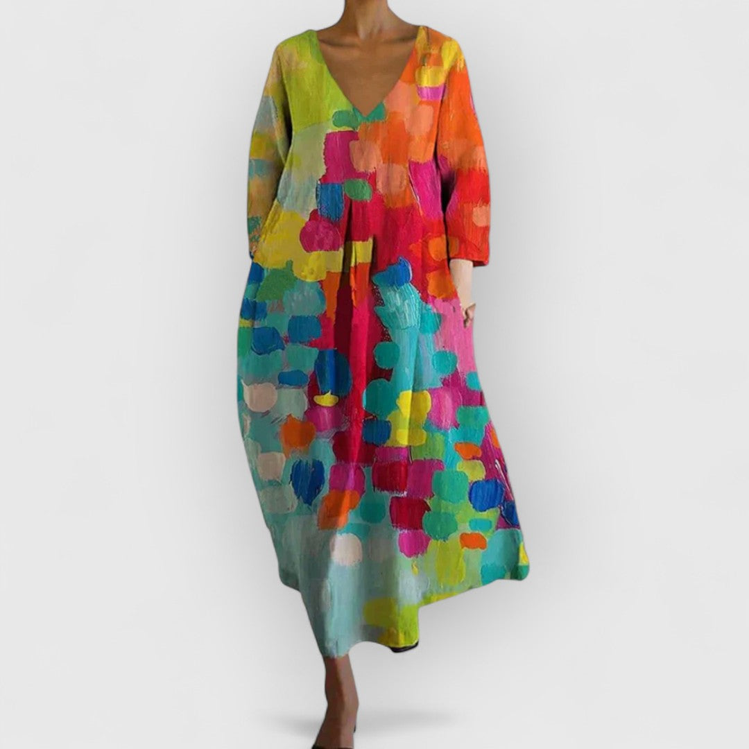 womens-midi-dress-with-v-neckline-and-long-sleeves-1