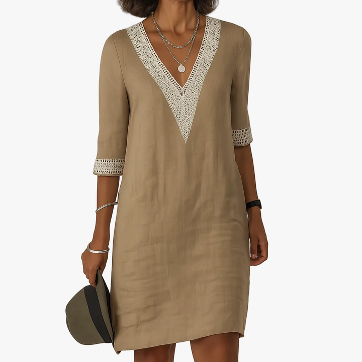 womens-midi-linen-dress-with-v-neck-and-trim-cuffs-1
