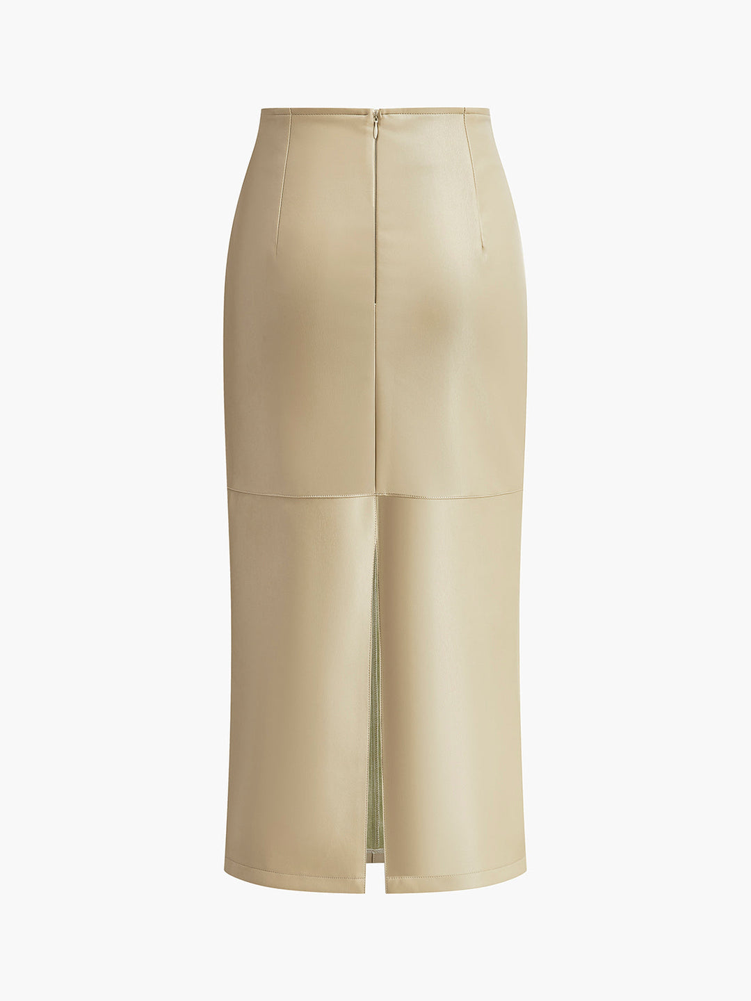 womens-midi-skirt-in-faux-material-with-back-slit-and-panel-seams-3