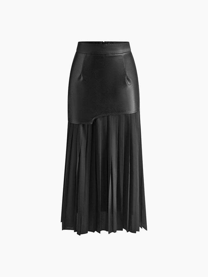 womens-midi-skirt-with-faux-overlay-and-pleated-hem-7