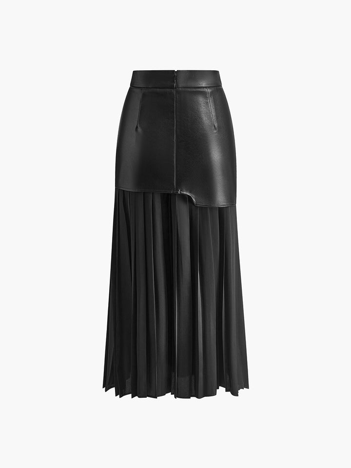 womens-midi-skirt-with-faux-overlay-and-pleated-hem-8