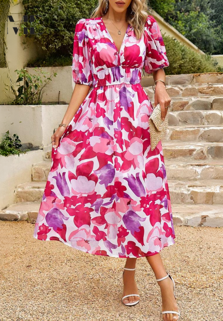 womens-midi-synthetic-dress-with-v-neck-and-smocked-waist-15