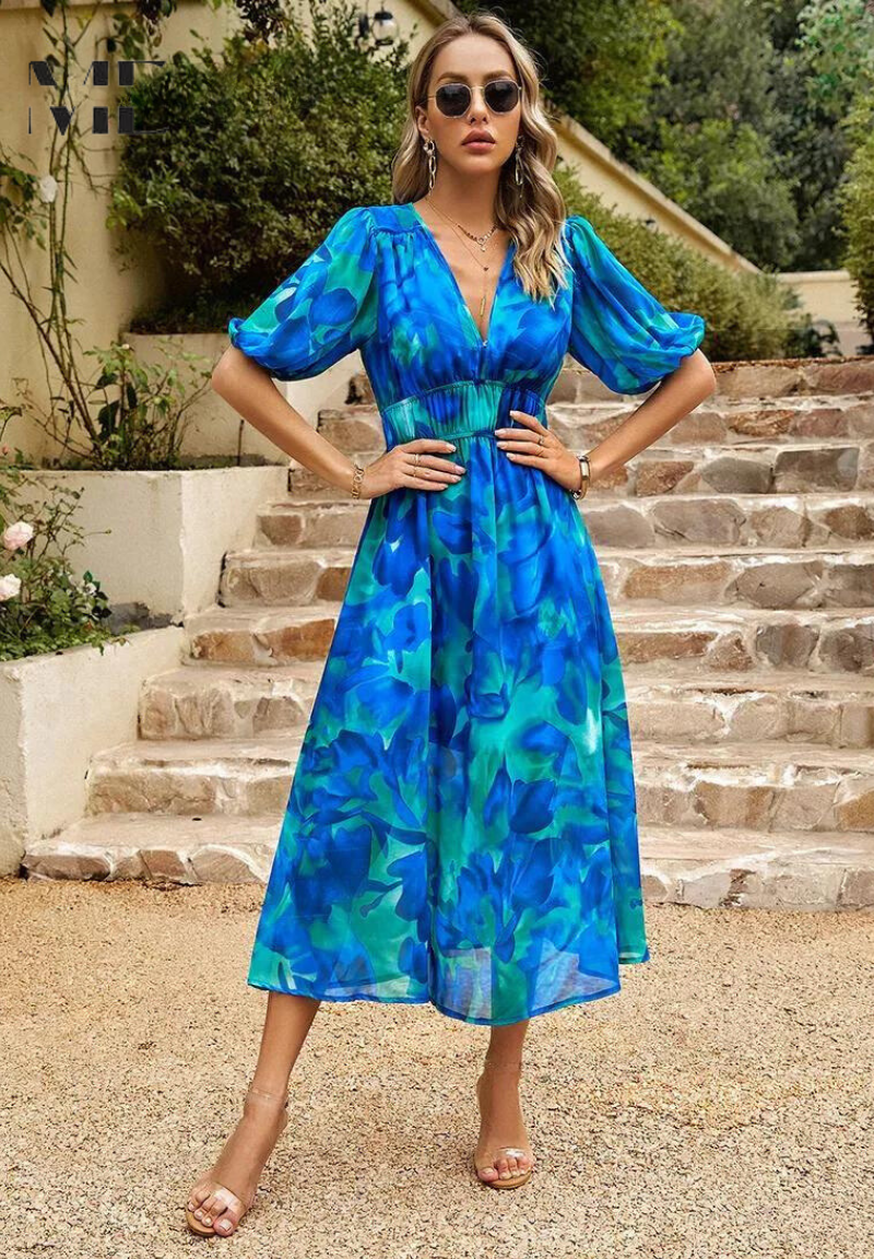 womens-midi-synthetic-dress-with-v-neck-and-smocked-waist-6