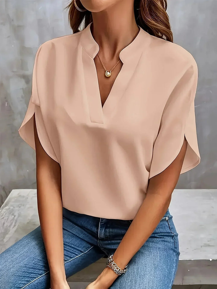 womens-office-woven-blouse-with-split-neck-and-slit-sleeves-6